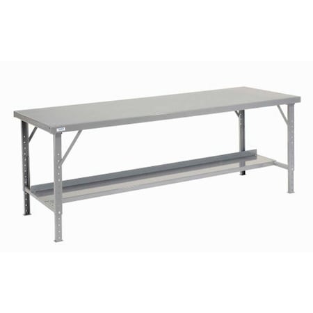 Global Industrial Heavy Duty Workbench w/ Steel Square Edge Top, 84W x 34D, Gray 606758